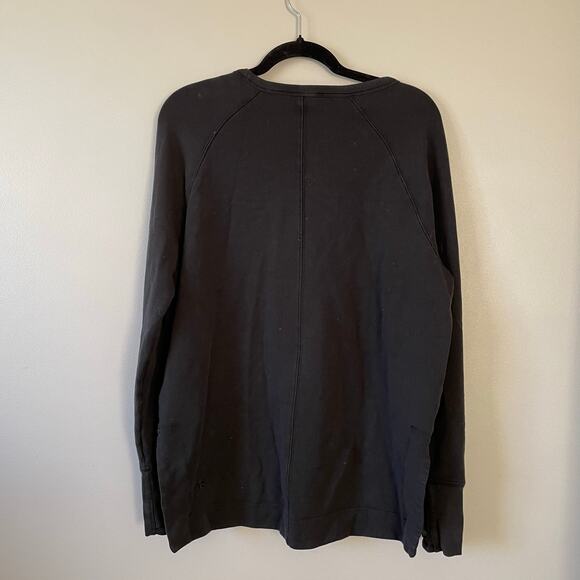 Athleta Coaster Luxe Recover Sweatshirt in black size M - Picture 5 of 13